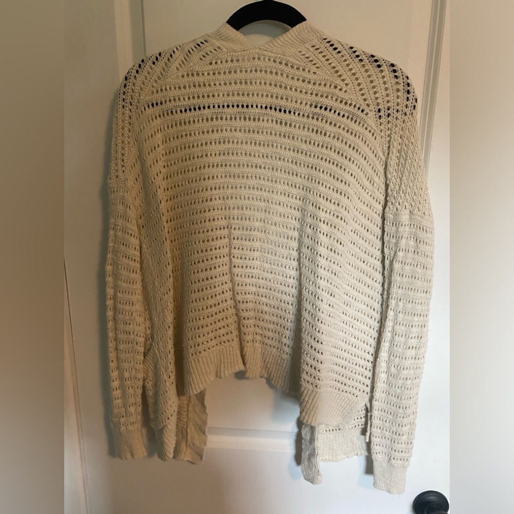 Gap wide knit cardigan, cream colored and size small